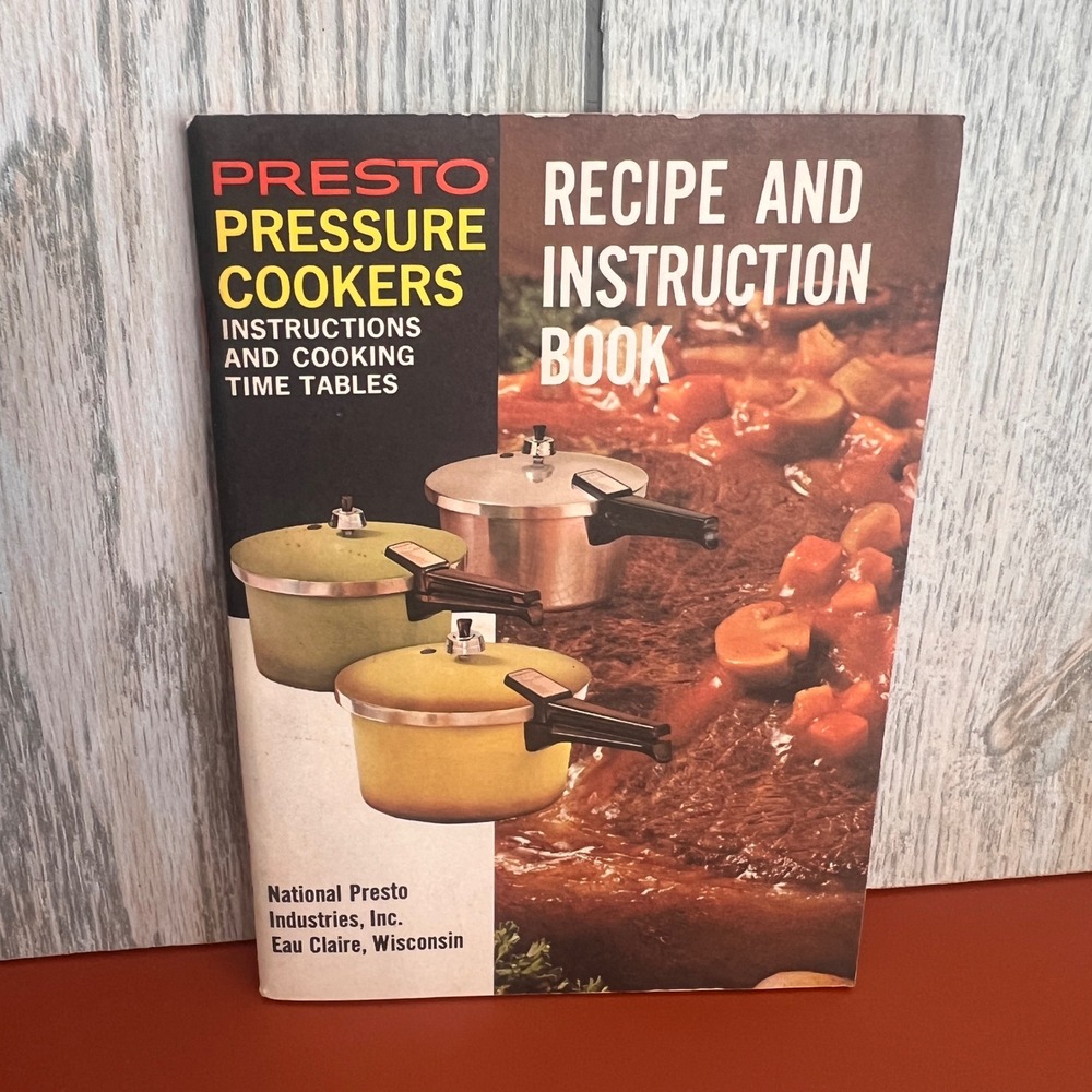 Vintage 1974 Presto Pressure Cooker Recipe and Instruction Book‎ Manual 64 Pages